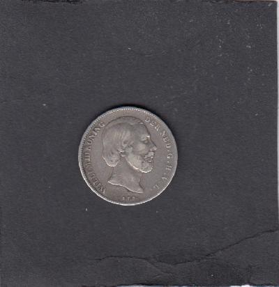 Beschrijving: 1/2 Gulden WILLEM III